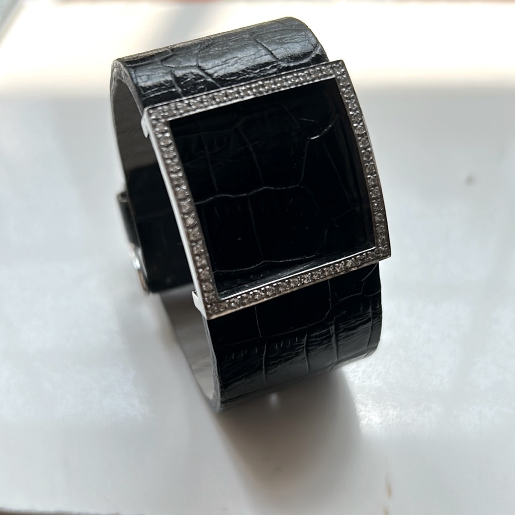Extremely Rare Aaron Basha 14k Gold And Diamond Bracelet.
